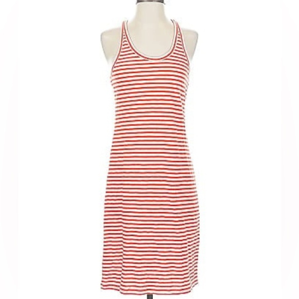 J. Crew Red and White Striped dress | size Medium